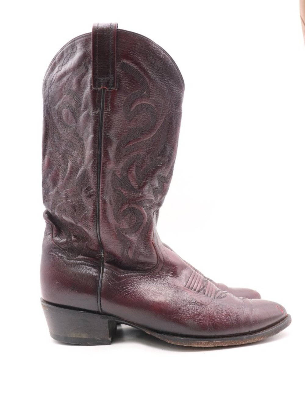 Dan Post Milwaukee Men’s size 10 D Black Cherry Western CowboyPull On Boots